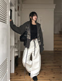 Cottie Flip Back Pocket Curved Cotton Pants