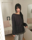 Jiren loose fit wool strap knit