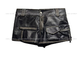 Villa Hand Washing Low Leather Shorts