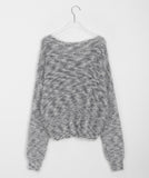 Rotem Hairy Mix Color Knit Cardigan