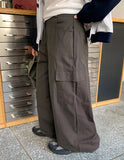 [BAONHAUS] Boled Cargo Wide Cotton Pants