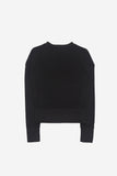 Hiles wide rib round-neck cardigan
