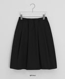 Momallo Pintuck Banding Midi Skirt