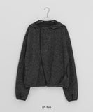 Pub Diagonal Knit Hood Zip-Up