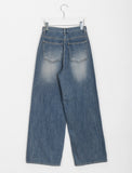 Sonk washed wide denim pants