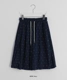 Dalson Banding Dot Bermuda Pants