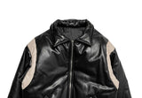 Kochi Leather Varsity Padded Jumper