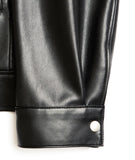 Fox Leather Overfit Single Jacket