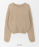 Cat mix color crop knit