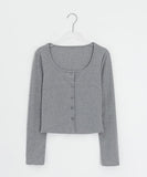 Gentil Frill Dot Layered Sleeveless Cardigan Set