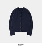Rogers round emboss cardigan