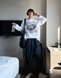 Punting Lettering Long Sleeve Tee