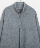 Rakoff two-way knit zip-up cardigan