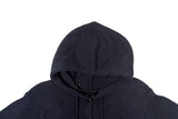 Auburn Punching Pendant Hood Knit Cardigan