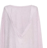 Awning Deep V-Neck Long Sleeve
