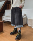 Cuffrey Dart Rollup Bermuda Denim Pants