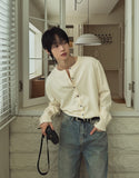 Hand Roll-up Round Cardigan