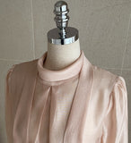 Eloni satin tie blouse