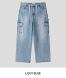 Pete Stopper Wide Denim Cargo Pants