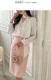 Rieven Satin Tie Blouse