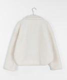 Roncoco fleece duffel quilted crop jacket