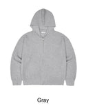Doven Waffle Knit Hood Zip-Up