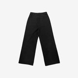 Robe wide damaged denim pants