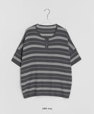 Kogar Stripe Over Short Sleeve Tee