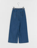 Celmo Summer Cool Banding Denim Wide Pants