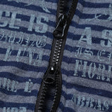 Trini Lettering Knit Hood Zip-Up