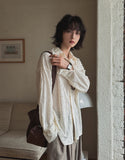 Nogsi grunge dyeing overfit shirt