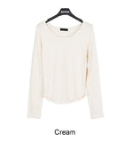 Dian Modal U-Neck Long Sleeve Tee