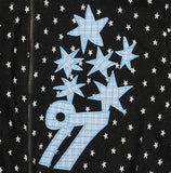 Kitsch Star Check Patch Two-Way Hood Zip-Up