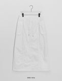 Pohit Nylon Cargo Long Skirt