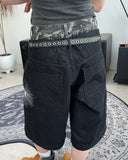 Radi camo sagging Bermuda denim pants