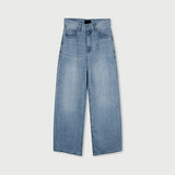 Sky Washed Wide Denim