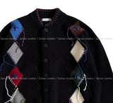 Kido Vintage Argyle Cardigan