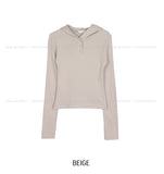 Beco Snap Slim Brushed Hoodie