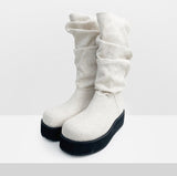 Elio Shirring Long Boots
