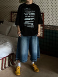 Vintage Lettering Hip-hop Tee
