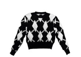 poker argyle knit