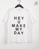 Heyu Lettering Cropped Short-Sleeved T-shirt