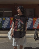 Light Robot Printing Short Sleeve T-shirt