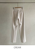 Inmode Brushed Banding Straight Slacks Pants