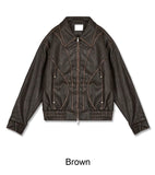 Ellen Washed Vintage Leather Jacket