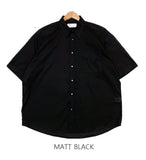 Matte Black Linen Short Sleeve Shirt