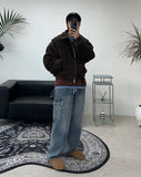 Beos Siwa Washing Banding Denim Pants