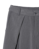 Leaf double pin tuck string wide slacks