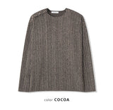 Fur stripe snap Tee