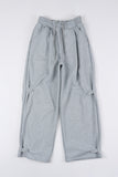 Sheer button volume fit sweatpants